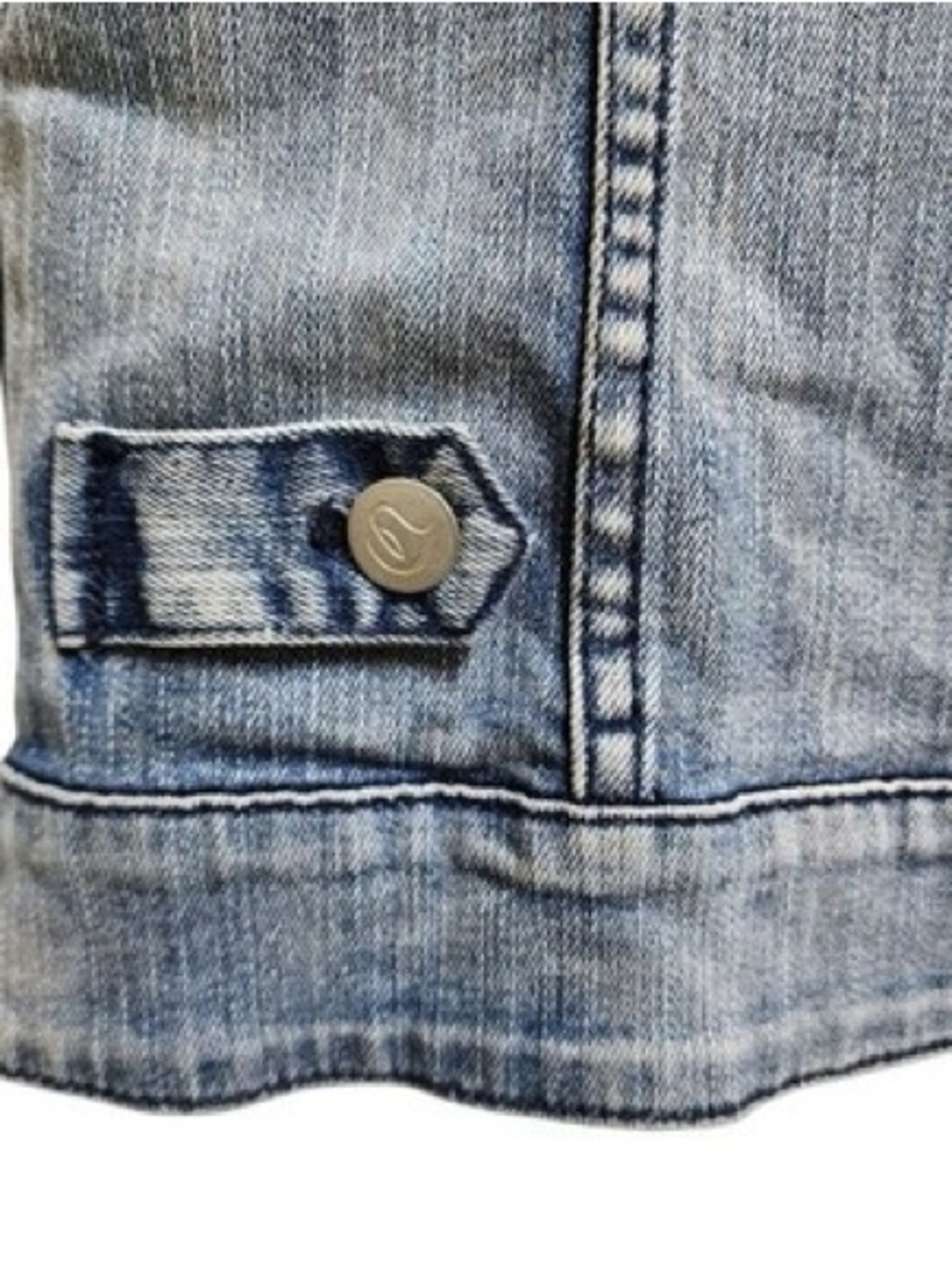 Boston Proper Sleeveless Denim Vest - Size M - New Condition - Picture 3 of 7